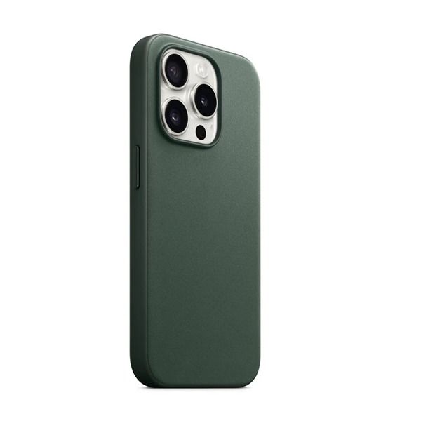 Asli Global iPhone 15 Pro Max Silky Fabric MagSafe Cover | Dark Green Asli Global iPhone 15 Pro Max Silky Fabric MagSafe Cover | Dark Green